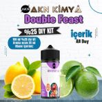 Akn Kimya Double Feast Yoğun Dıy Kit All Day Gıda Aroması %25 Oranda Aroma İçerir (Hazır Değildir ) - 100 ml