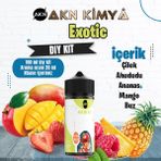 Akn Kimya Exotic Dıy Kit Çilek Ahududu Ananas Gıda Aroması %20 Oranda Aroma İçerir (Hazır Değildir ) - 100 ml