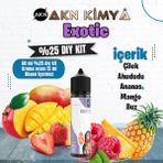 Akn Kimya Exotic Yoğun Dıy Kit Çilek Ahududu Ananas Gıda Aroması %25 Oranda Aroma İçerir (Hazır Değildir ) - 60 ml