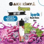 Akn Kimya Grapes Dıy Kit Siyah Üzüm Buz Gıda Aroması %20 Oranda Aroma İçerir (Hazır Değildir ) - 60 ml