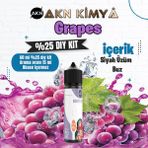 Akn Kimya Grapes Yoğun Dıy Kit Siyah Üzüm Buz Gıda Aroması %25 Oranda Aroma İçerir (Hazır Değildir ) - 60 ml