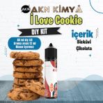 Akn Kimya I Love Cookie Dıy Kit Bisküvi Çikolata Gıda Aroması %20 Oranda Aroma İçerir (Hazır Değildir ) - 60 ml