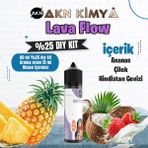 Akn Kimya Lava Flow Naked Yoğun Dıy Kit Çilek Ananas Hindistan Cevizi Gıda Aroması %25 Oranda Aroma İçerir (Hazır Değildir ) - 60 ml