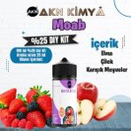 Akn Kimya Moab Yoğun Dıy Kit Elma Çilek Gıda Aroması %25 Oranda Aroma İçerir (Hazır Değildir ) - 100 ml