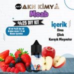 Akn Kimya Moab Yoğun Dıy Kit Elma Çilek Gıda Aroması %25 Oranda Aroma İçerir (Hazır Değildir ) - 30 ml