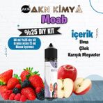Akn Kimya Moab Yoğun Dıy Kit Elma Çilek Gıda Aroması %25 Oranda Aroma İçerir (Hazır Değildir ) - 60 ml