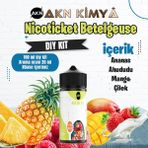 Akn Kimya Nicoticket Betelgeuse Dıy Kit Çilek Ananas Mango Gıda Aroması %20 Oranda Aroma İçerir (Hazır Değildir ) - 100 ml
