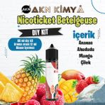 Akn Kimya Nicoticket Betelgeuse Dıy Kit Çilek Ananas Mango Gıda Aroması %20 Oranda Aroma İçerir (Hazır Değildir ) - 60 ml
