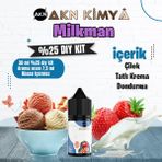 Akn Kimya One Hit Wonder Milkman Yoğun Dıy Kit Çilek Krema Gıda Aroması %25 Oranda Aroma İçerir (Hazır Değildir ) - 30 ml