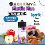 Akn Kimya One Hit Wonder Muffin Man Yoğun Dıy Kit Elma Tarçın Donut Gıda Aroması %25 Oranda Aroma İçerir (Hazır Değildir ) - 100 ml