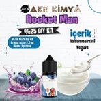 Akn Kimya One Hit Wonder Rocket Man Yoğun Dıy Kit Yabanmersini Yogurt Gıda Aroması %25 Oranda Aroma İçerir (Hazır Değildir ) - 30 ml