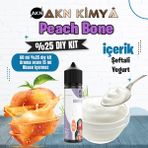 Akn Kimya Peach Bone Yoğun Dıy Kit Şeftali Yogurt Gıda Aroması %25 Oranda Aroma İçerir (Hazır Değildir ) - 60 ml
