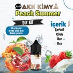 Akn Kimya Peach Summer Dıy Kit Şeftali Çilek Nar Buz Gıda Aroması %20 Oranda Aroma İçerir (Hazır Değildir ) - 30 ml