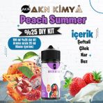 Akn Kimya Peach Summer Yoğun Dıy Kit Şeftali Çilek Nar Buz Gıda Aroması %25 Oranda Aroma İçerir (Hazır Değildir ) - 100 ml