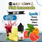 Akn Kimya Pink Lemonade Dıy Kit Kırmızı Meyveler Limon Gıda Aroması %20 Oranda Aroma İçerir (Hazır Değildir ) - 30 ml