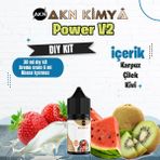 Akn Kimya Power V2 Dıy Kit Karpuz Çilek Kivi Gıda Aroması %20 Oranda Aroma İçerir (Hazır Değildir ) - 30 ml