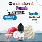Akn Kimya Punch Yoğun Dıy Kit Ejder Meyvesi Krema Gıda Aroması %25 Oranda Aroma İçerir (Hazır Değildir ) - 30 ml