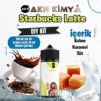 Akn Kimya Starbucks Latte Dıy Kit Kahve Karamel Süt Gıda Aroması %20 Oranda Aroma İçerir (Hazır Değildir ) - 100 ml