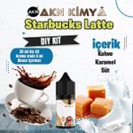 Akn Kimya Starbucks Latte Dıy Kit Kahve Karamel Süt Gıda Aroması %20 Oranda Aroma İçerir (Hazır Değildir ) - 30 ml