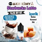 Akn Kimya Starbucks Latte Yoğun Dıy Kit Kahve Karamel Süt Gıda Aroması %25 Oranda Aroma İçerir (Hazır Değildir ) - 30 ml