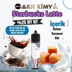 Akn Kimya Starbucks Latte Yoğun Dıy Kit Kahve Karamel Süt Gıda Aroması %25 Oranda Aroma İçerir (Hazır Değildir ) - 60 ml