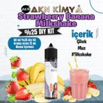 Akn Kimya Strawberry Banana Milkshake Yoğun Dıy Kit Çilek Muz Gıda Aroması %25 Oranda Aroma İçerir (Hazır Değildir ) - 60 ml