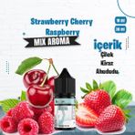 Akn Kimya Strawberry Cherry Raspberry Mix Aroma Çilek Kiraz Ahududu Gıda Aroması 10 ml
