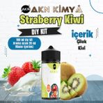 Akn Kimya Strawberry Kiwi Dıy Kit Çilek Kivi Gıda Aroması %20 Oranda Aroma İçerir (Hazır Değildir ) - 100 ml