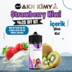 Akn Kimya Strawberry Kiwi Yoğun Dıy Kit Çilek Kivi Gıda Aroması %25 Oranda Aroma İçerir (Hazır Değildir ) - 100 ml