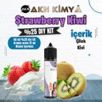 Akn Kimya Strawberry Kiwi Yoğun Dıy Kit Çilek Kivi Gıda Aroması %25 Oranda Aroma İçerir (Hazır Değildir ) - 60 ml