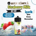 Akn Kimya Strawberry Milk Dıy Kit Çilek Süt Gıda Aroması %20 Oranda Aroma İçerir (Hazır Değildir ) - 100 ml