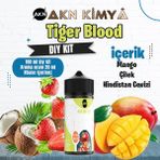 Akn Kimya Tiger Blood Dıy Kit Mango Çilek Hindistan Cevizi Gıda Aroması %20 Oranda Aroma İçerir (Hazır Değildir ) - 100 ml