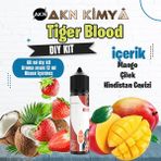 Akn Kimya Tiger Blood Dıy Kit Mango Çilek Hindistan Cevizi Gıda Aroması %20 Oranda Aroma İçerir (Hazır Değildir ) - 60 ml