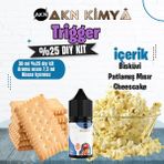 Akn Kimya Trigger Yoğun Dıy Kit Bisküvi Patlamış Mısır Gıda Aroması %25 Oranda Aroma İçerir (Hazır Değildir ) - 30 ml