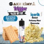 Akn Kimya Trigger Yoğun Dıy Kit Bisküvi Patlamış Mısır Gıda Aroması %25 Oranda Aroma İçerir (Hazır Değildir ) - 60 ml