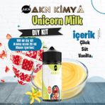 Akn Kimya Unicorn Milk Cutwood Dıy Kit Çilek Süt Vanilya Gıda Aroması %20 Oranda Aroma İçerir (Hazır Değildir ) - 100 ml