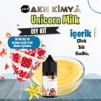Akn Kimya Unicorn Milk Cutwood Dıy Kit Çilek Süt Vanilya Gıda Aroması %20 Oranda Aroma İçerir (Hazır Değildir ) - 30 ml