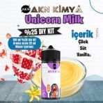 Akn Kimya Unicorn Milk Cutwood Yoğun Dıy Kit Çilek Süt Vanilya Gıda Aroması %25 Oranda Aroma İçerir (Hazır Değildir ) - 100 ml