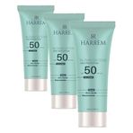 Akneli&Yağlı Ciltler Leke Karşıtı Yüksek Koruyucu Yağsız SPF50 UVA/UVB Güneş Kremi 50 Ml Black P.int (3 paketi)