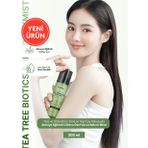 Akneye Eğilimli Ciltlere Vücut Bakım Misti KUNDAL Tea Tree Biotics Body Mist 200ml (Apple Green Tea)