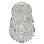 Aknur Plastik -3'Lü Set Çelik Pizza Tepsisi