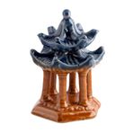 Akopiuto Seramik simüle Pavilion modeli heykelcik minyatürleri DIY Bonsai manzara Dollhouse dekor Mini minyatür figürler ev dekor 1