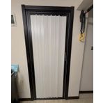 Akordeon Kapı Metal Kapı Akordeon Kapılar Iç Mekan Kilitli, Katlanır Sürgülü Oda Bölücü Kapı, Yer Tasarrufu Sağlayan Mutfak Dolap Ahır Konsertina Kapısı(26x40in(66x101cm))