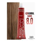 AKOS Yoğun Etkili Saç Boyası 60ml - Açık Kumral Kahve 8.0 + Pierra oksidan 60ml