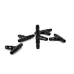 Akozon 100 ADET Plastik Tee Konektörü - Yağmurlama Sulama Damlama Sistemi Için T Boru Diken Sprey Konektörü, 4mm/7mm Hortum Için Uygun
