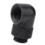 Akozon 90 Derece Döner 360° G1/4 PC Için Su Soğutma Bağlantısı - Sıvı Soğutma Sistemleri Için Yüksek Kaliteli Açı Adaptörü (BLACK)