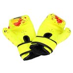 Akozon Çocuk Boks Eldiveni, Cırtlı Tasarımlı Bebek Ve Erkek Yumruk Eğitim Eldiveni, 2-11 Yaş Çocuklar Için Yüksek Kaliteli PU Deri Çocuk Boks Eldiveni, Pembe (YELLOW)