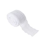 Akozon Dantel bandı rulo 10 m/rulo 4,5 cm genişlik dantel bant DIY dekoratif dantel düğün doğum günü Noel için (beyaz)