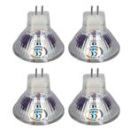 Akozon MR11 LED Ampul 5W 15LED 500LM, Çift Pim Tabanı, DC12V, CE Ve ROHS Sertifikalı, Spot Işığı Için, Gömme Aydınlatma, Raylı Aydınlatma, Peyzaj Aydınlatma - 4 Paket (Sıcak