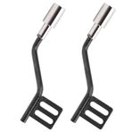 Akozon Otantik görünümlü 1 Çift Metal RC Araba Simülasyon Egzoz Borusu Aksesuarları Scx10 1/10, RC Araba Gerçekçiliğini Artırmak Için, Araba Meraklılarının